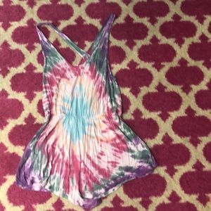 Anthropologie brand tie dye romper